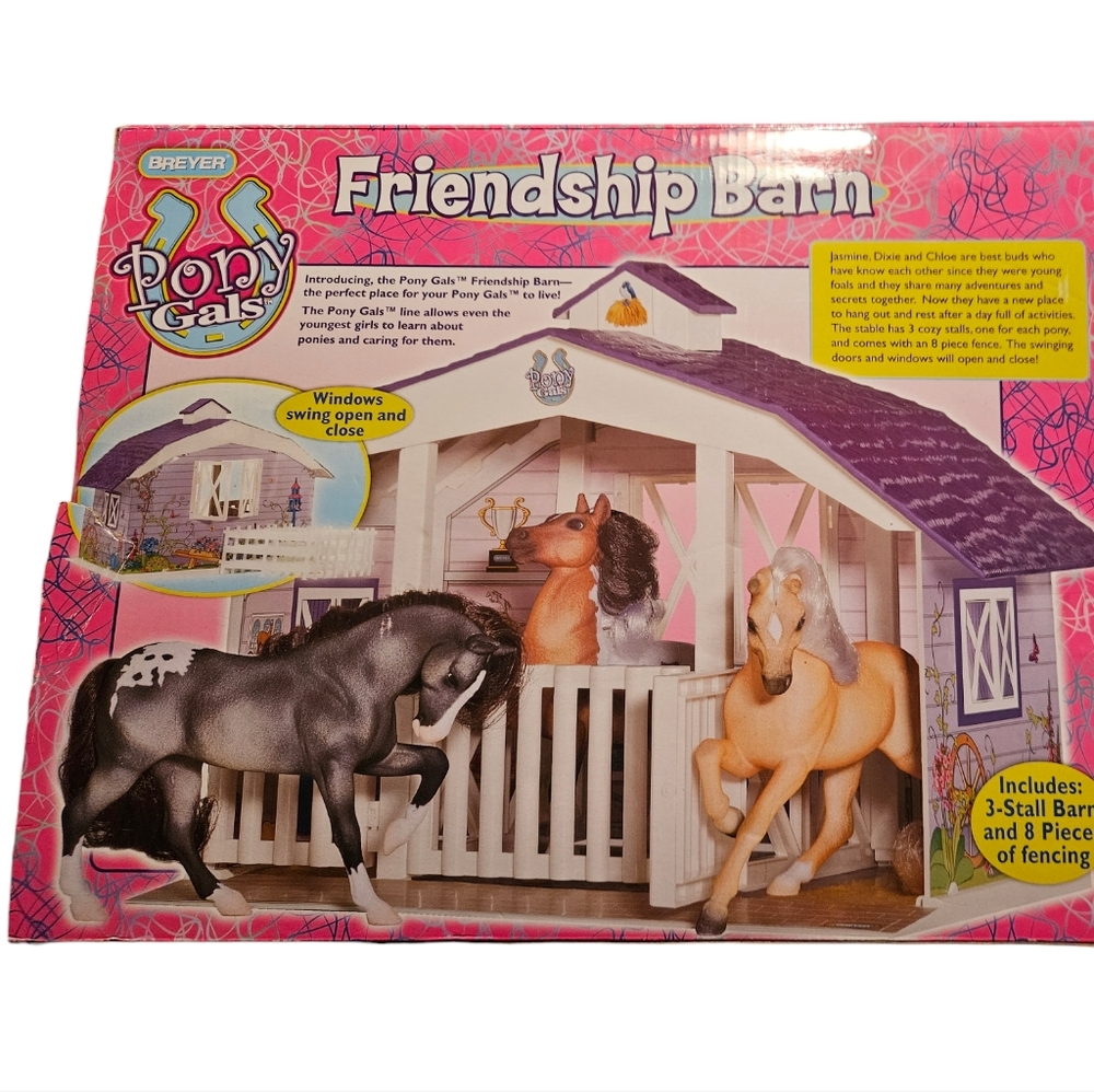 Breyer Pony Gals Friendship Barn Play Set 2010 #7110